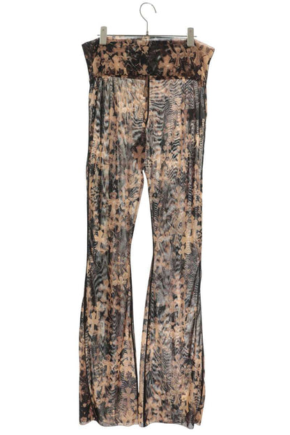 Chrome Hearts Cemetery Cross Mesh Lace Pants Beige Size M