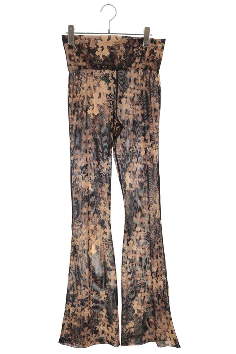 Chrome Hearts Cemetery Cross Mesh Flare Pants Size XS