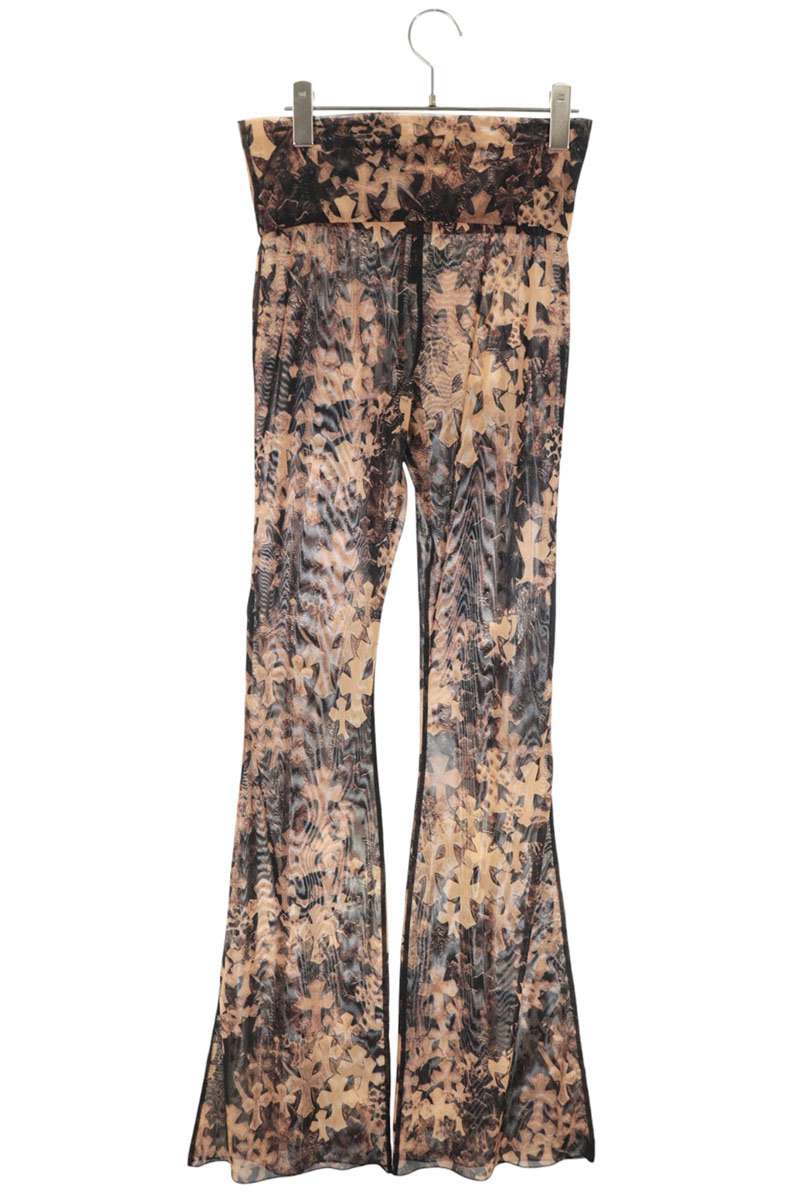 Chrome Hearts Cemetery Cross Mesh Flare Pants Size XS