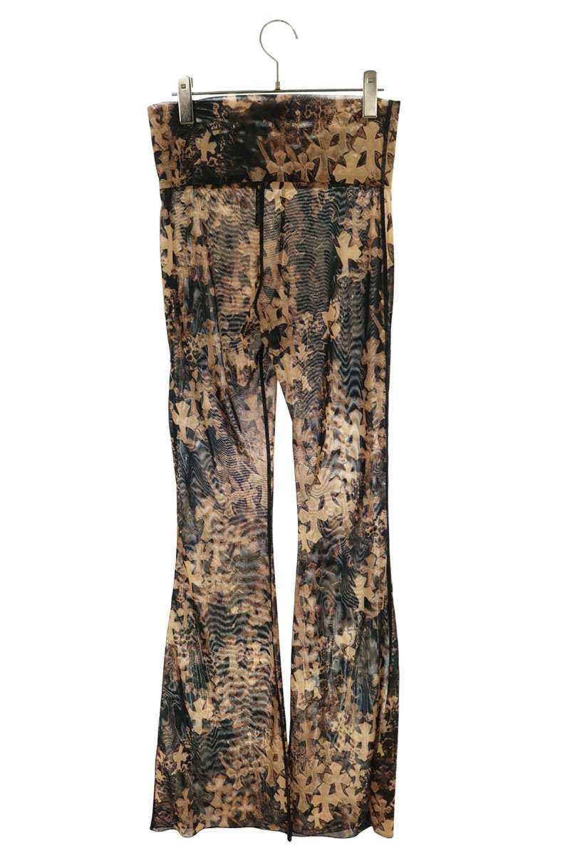 Chrome Hearts Cemetery Cross Flare Pants Multi Size XS