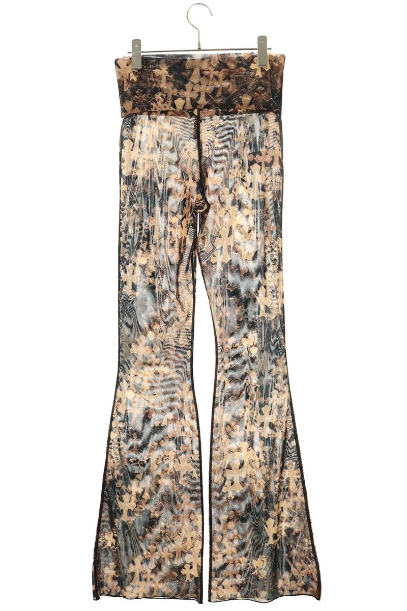 Chrome Hearts Cemetery Cross Mesh Lace Flare Pants Size XS