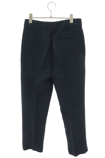 Christian Dior Wool Silk Tapered Slacks Navy Size 34