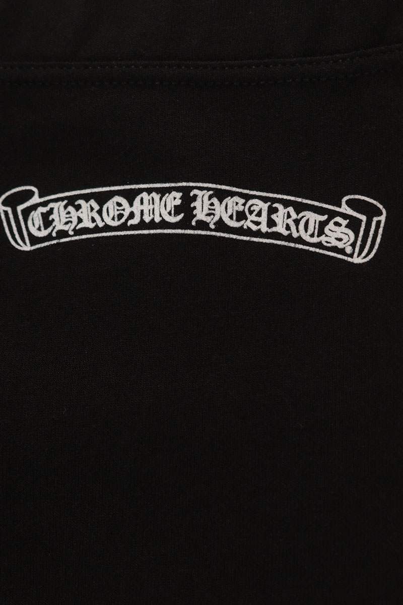 Chrome Hearts Side Logo Print Leggings Black/White Size M