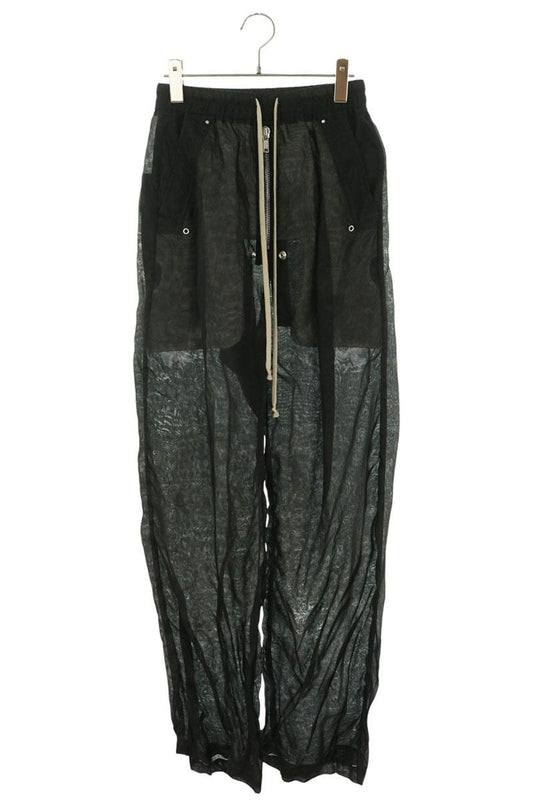 Rick Owens 24SS Geth Belas Sheer Silk Wide Leg Pants Size 38