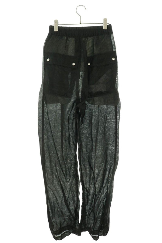 Rick Owens 24SS Geth Belas Sheer Silk Wide Leg Pants Size 38