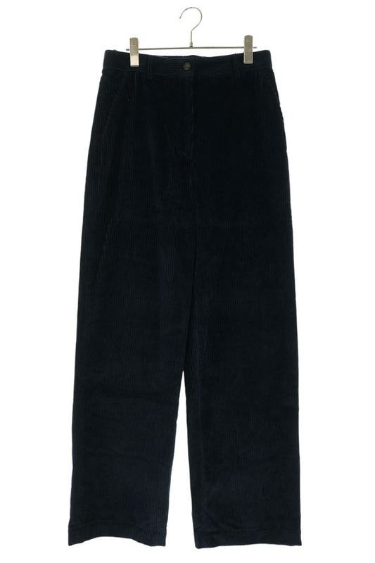 Miu Miu Back Logo Corduroy Pants Navy Size 40