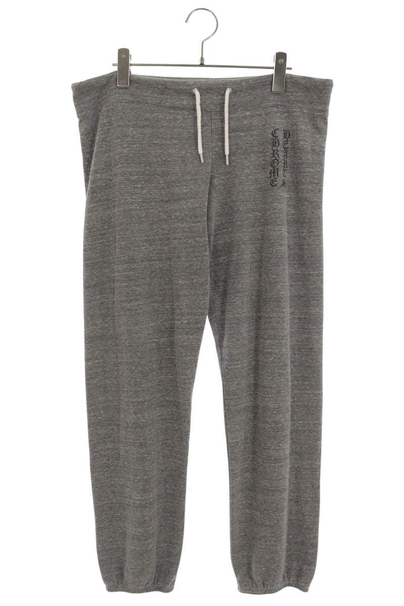 Chrome Hearts Logo Print Sweat Pants Gray Size M