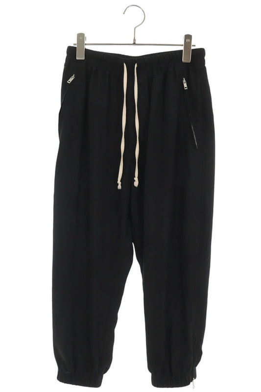 Rick Owens 21SS Black Rayon Acetate Drawstring Pants Size 40