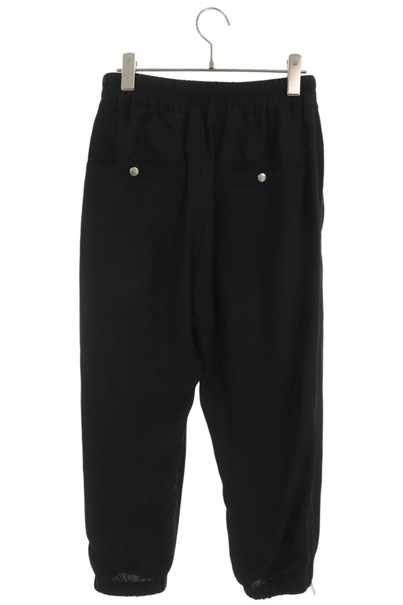 Rick Owens 21SS Black Rayon Acetate Drawstring Pants Size 40