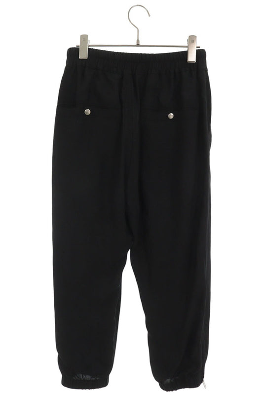 Rick Owens 21SS Black Rayon Acetate Drawstring Pants Size 40