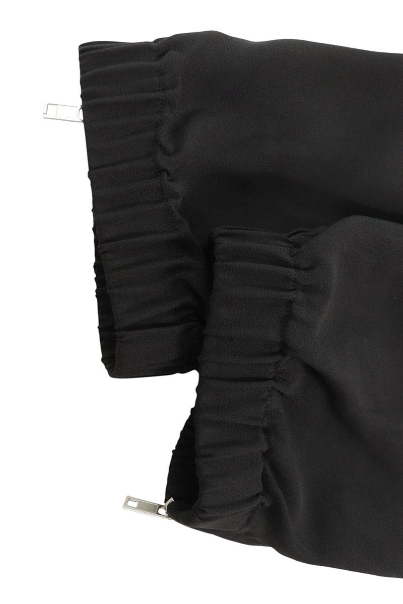 Rick Owens 21SS Black Rayon Acetate Drawstring Pants Size 40