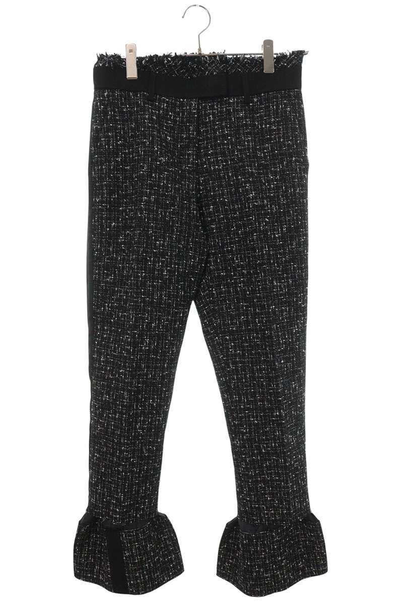 Sacai Black Tweed Pants Size 3