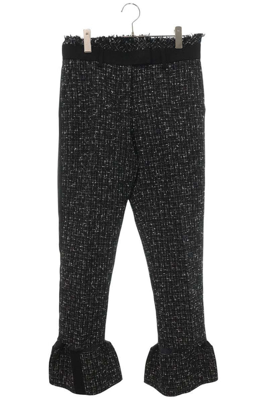 Sacai Black Tweed Pants Size 3
