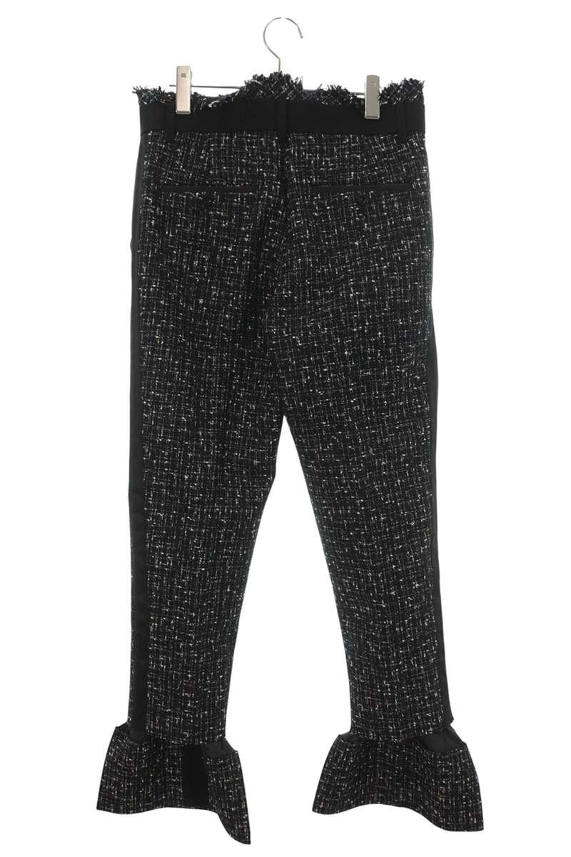 Sacai Black Tweed Pants Size 3