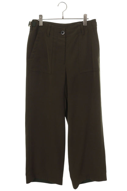 Sacai Khaki Polyester Baker Pants Size 2