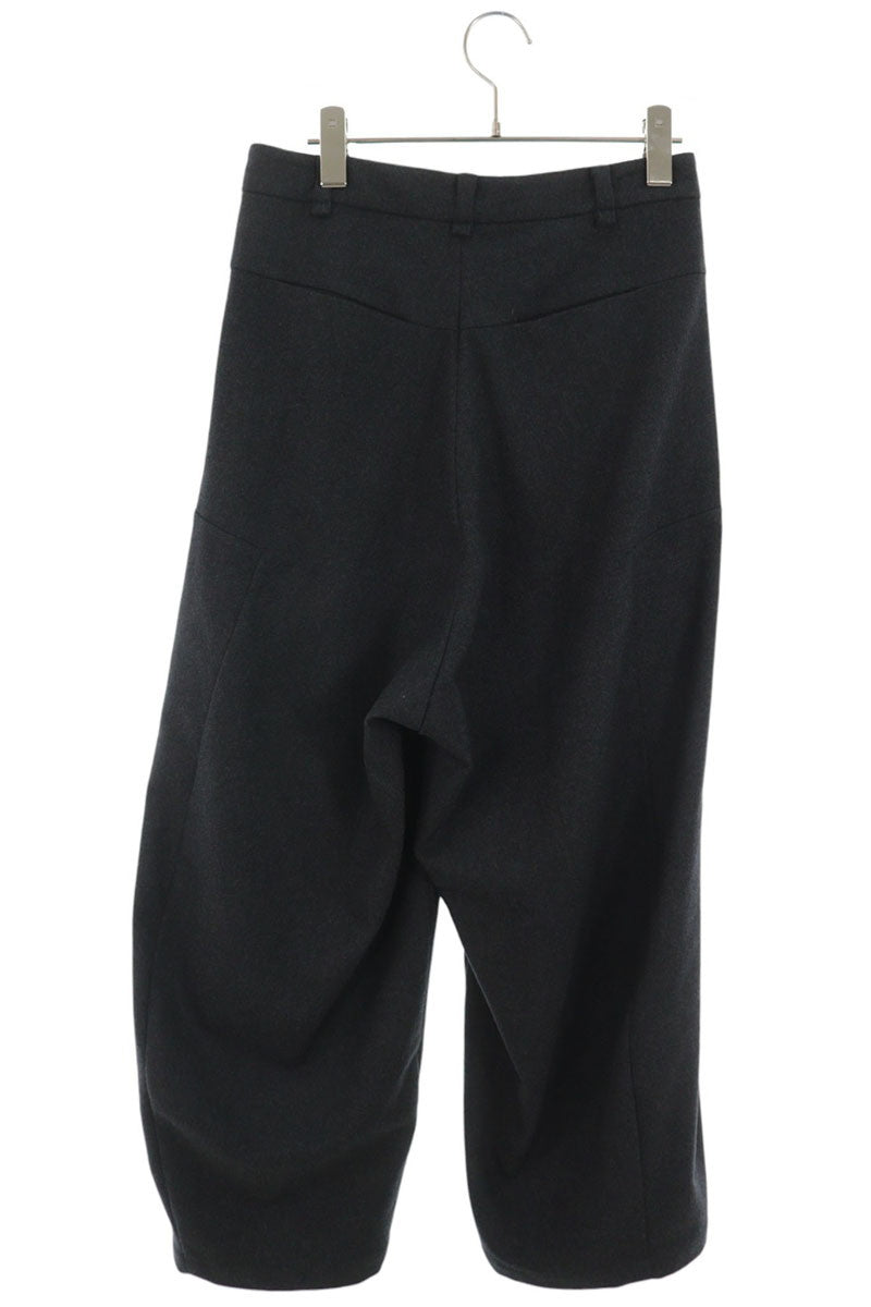 Hyein Seo Asymmetric Wool Cashmere Wide Pants Gray Size 1