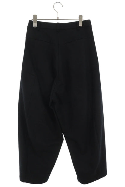 Hyein Seo Irregular Wool Wide-Leg Pants Black Size 1