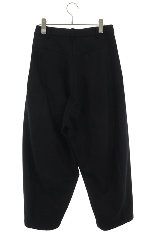 Hyein Seo Irregular Wool Wide-Leg Pants Black Size 1