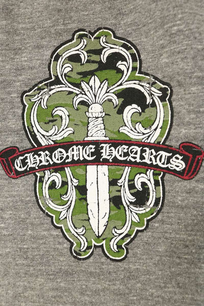 Chrome Hearts Gray Vine Dagger Print Sweat Pants Size M