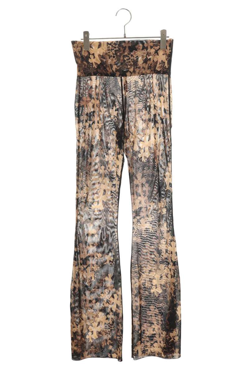 Chrome Hearts Cemetery Cross Mesh Flare Pants Multi Size XS