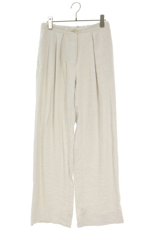 ACNE STUDIOS Linen Blend Long Pants Light Gray Size 32