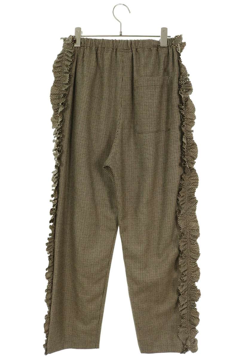 Rhodolirion Frill Side Houndstooth Wool Pants Brown Size 1