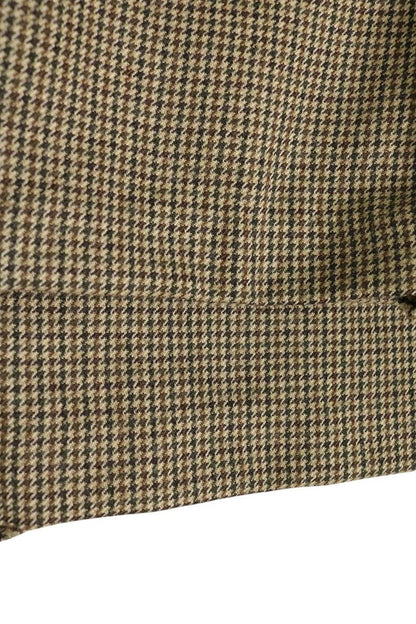 Rhodolirion Frill Side Houndstooth Wool Pants Brown Size 1