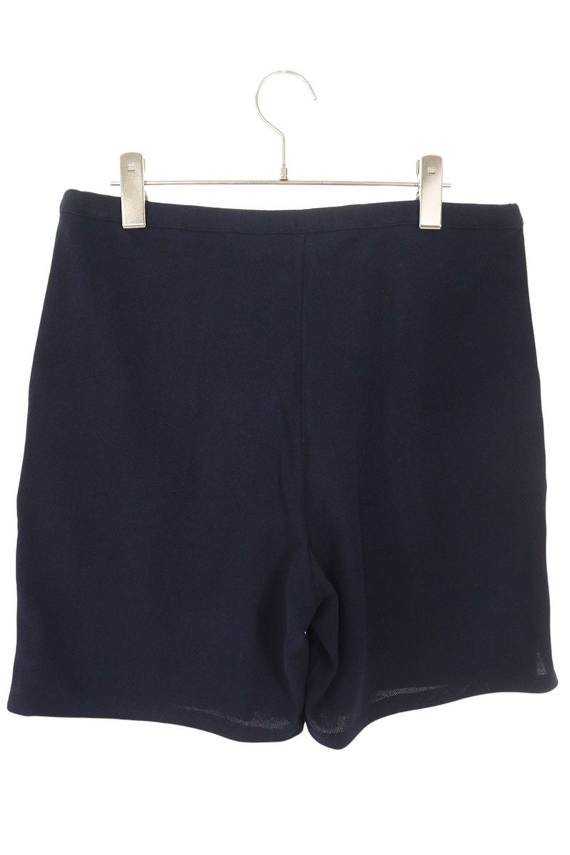 Miu Miu Navy Embroidered Pique Shorts Size 40