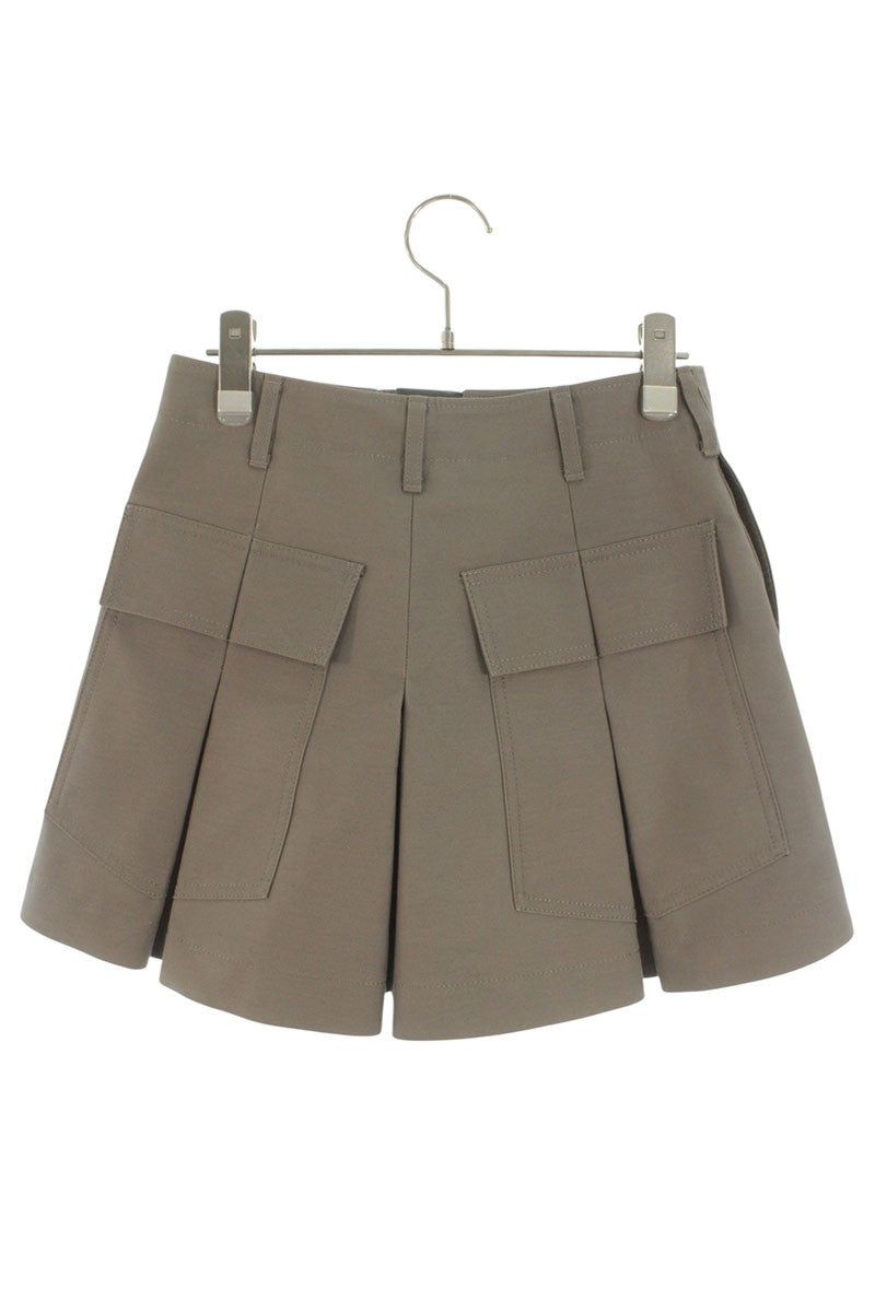 Sacai Cotton Back Satin Shorts Gray