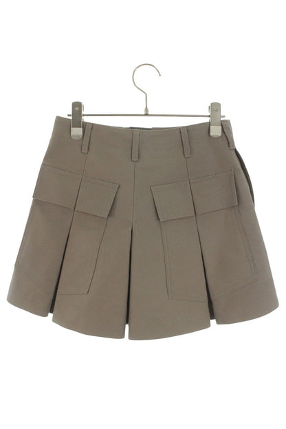 Sacai Cotton Back Satin Shorts Gray