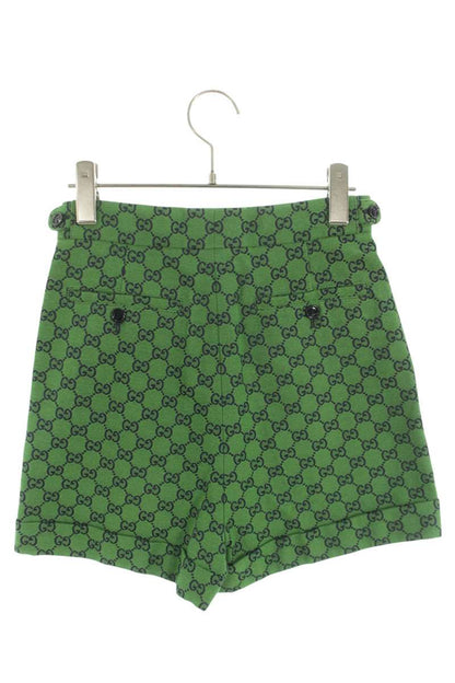 Gucci 22SS GG Canvas Green Shorts Size 36
