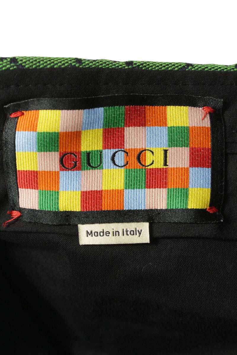 Gucci 22SS GG Canvas Green Shorts Size 36