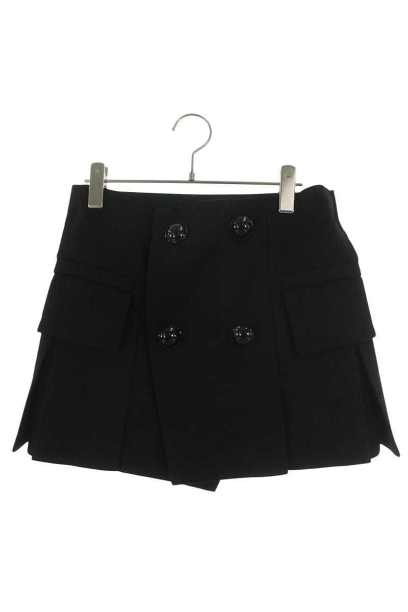 Sacai Wool Melton Black Shorts 24AW Size 2