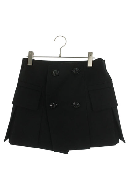 Sacai Wool Melton Black Shorts 24AW Size 2