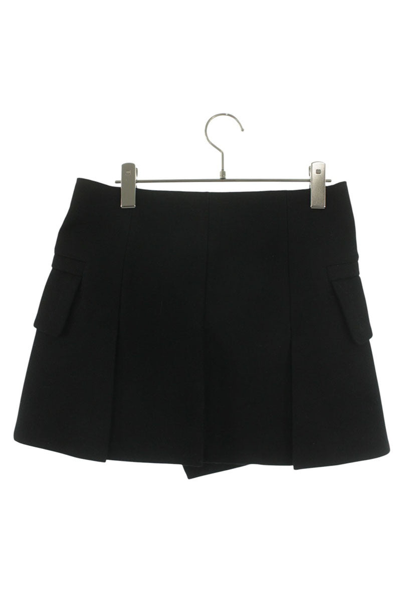 Sacai Wool Melton Black Shorts 24AW Size 2