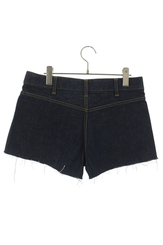 Celine Triomphe Denim Shorts Indigo Gold Size 28