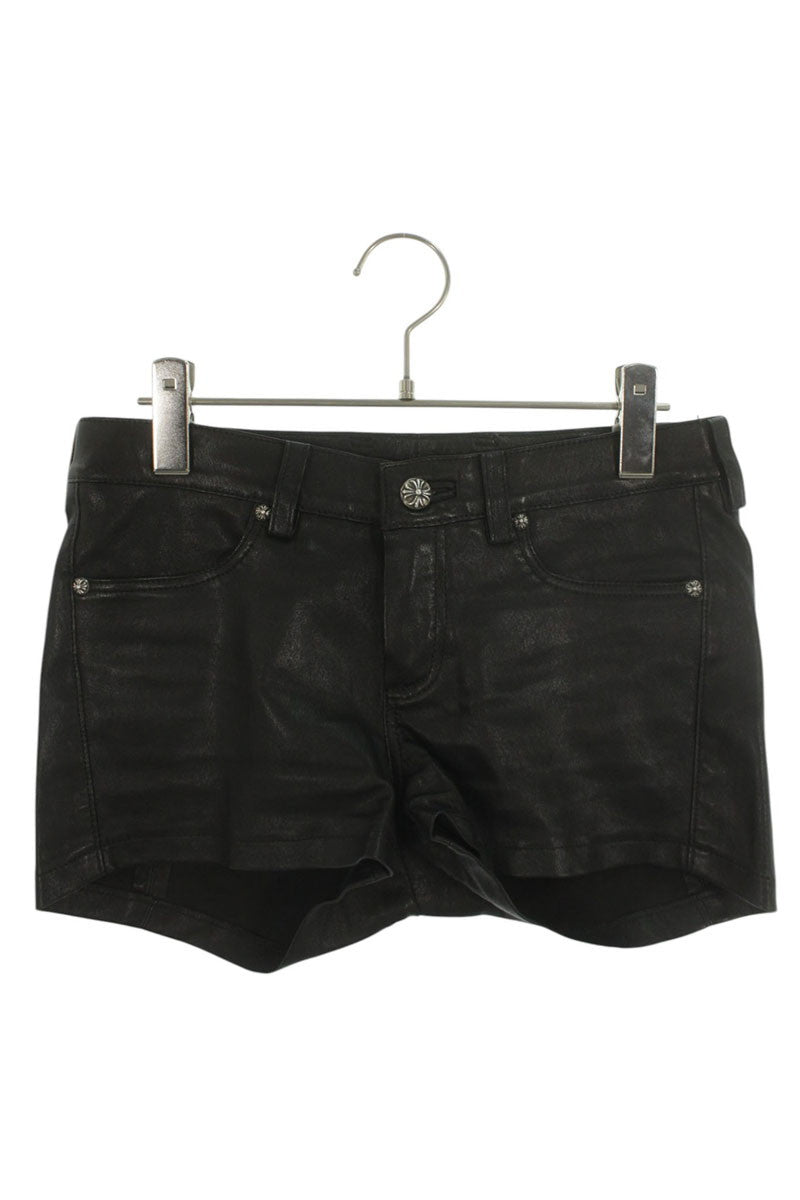 Chrome Hearts Crossball Leather Shorts Size 27 Inch
