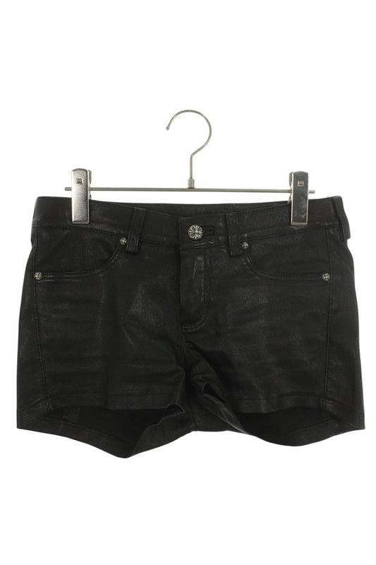 Chrome Hearts Crossball Leather Shorts Size 27 Inch