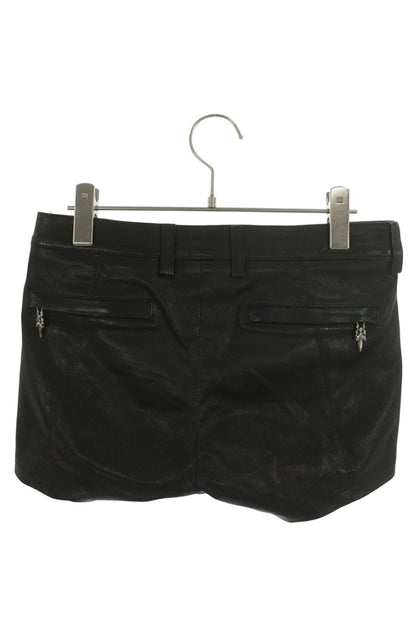 Chrome Hearts Crossball Leather Shorts Size 27 Inch