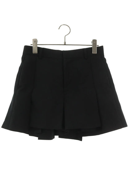 Sacai Black Polyester Wool Shorts 25SS Size 1