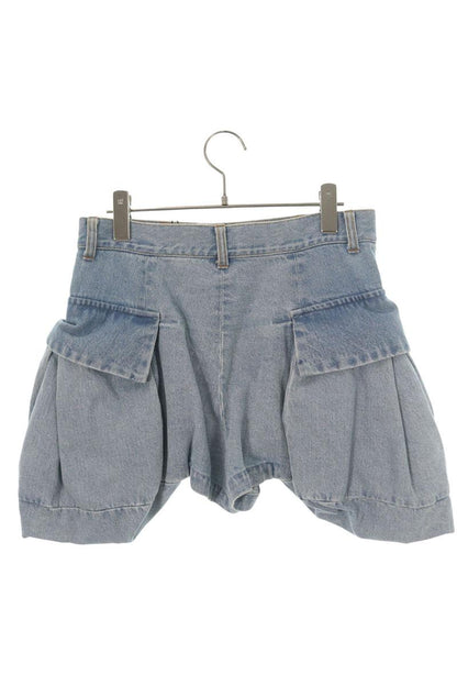 Sacai Light Blue Cargo Denim Shorts Size 1