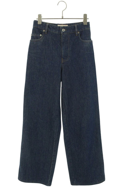Miu Miu Logo Embroidered Low-Rise Indigo Jeans Size 24