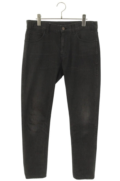 Celine Black Straight Cotton Denim Jeans 639E 38VB Size 28