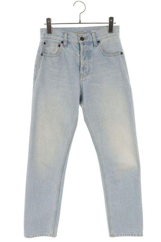 Saint Laurent Paris Light Blue Washed Fly Jeans Size 25