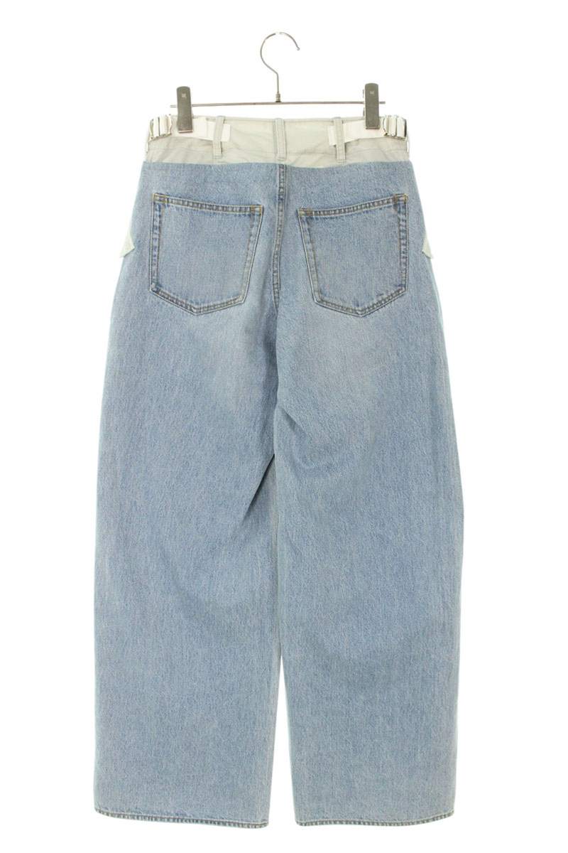 Sacai 25AW Indigo Fabric Combo Denim Jeans Size 1