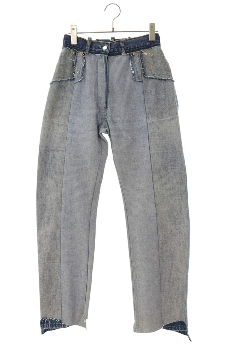 Vetements Inside Out Reconstructed Indigo Jeans Size L