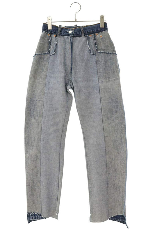 Vetements Inside Out Reconstructed Indigo Jeans Size L