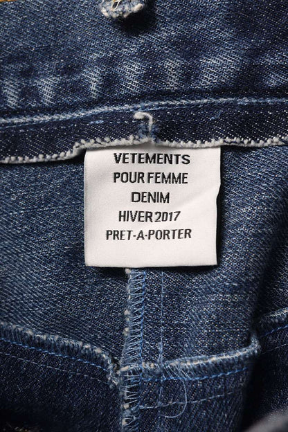 Vetements Inside Out Reconstructed Indigo Jeans Size L