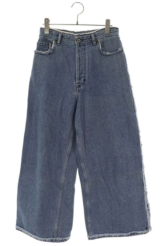 Acne Studios Indigo Flare Wide Denim Button Fly Size 36