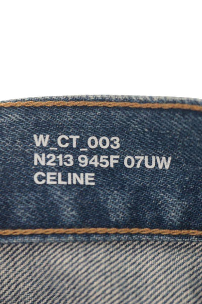 Celine Button-Fly Straight Denim Jeans Blue Size 29